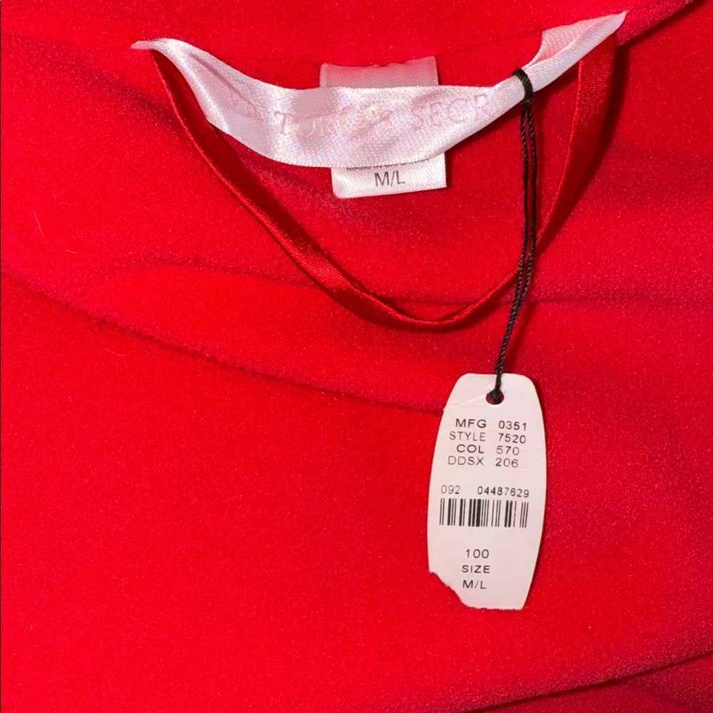 Victoria’s Secret 2003 Victoria's Satin Flannel Fleece Long Robe - Picture 13 of 14